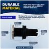 Five Oceans Thru Hull Fittings for Boats - 1 Inch Hose, Black Thru Hull Fitting with Stainless Steel Head, UV Resistant Nylon Through Hull Fitting for Scupper, Bilge, Sink Drain - 2-Pack - FO2996-M2 view 3