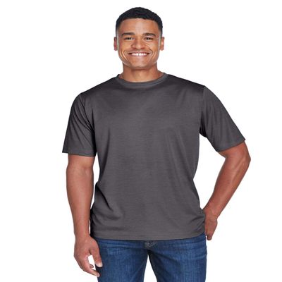 Team 365 Men's Sonic Heather Performance T-Shirt 4XL DK GREY HEATHER