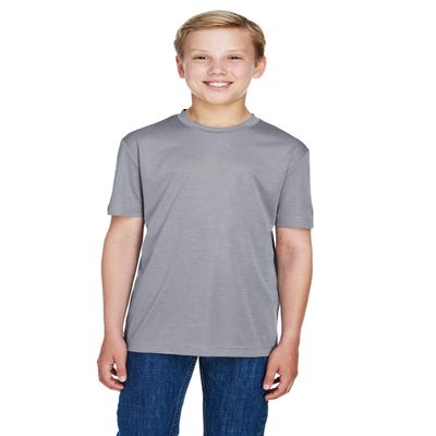 Team 365 Youth Sonic Heather Performance T-Shirt XL ATHLETIC HEATHER