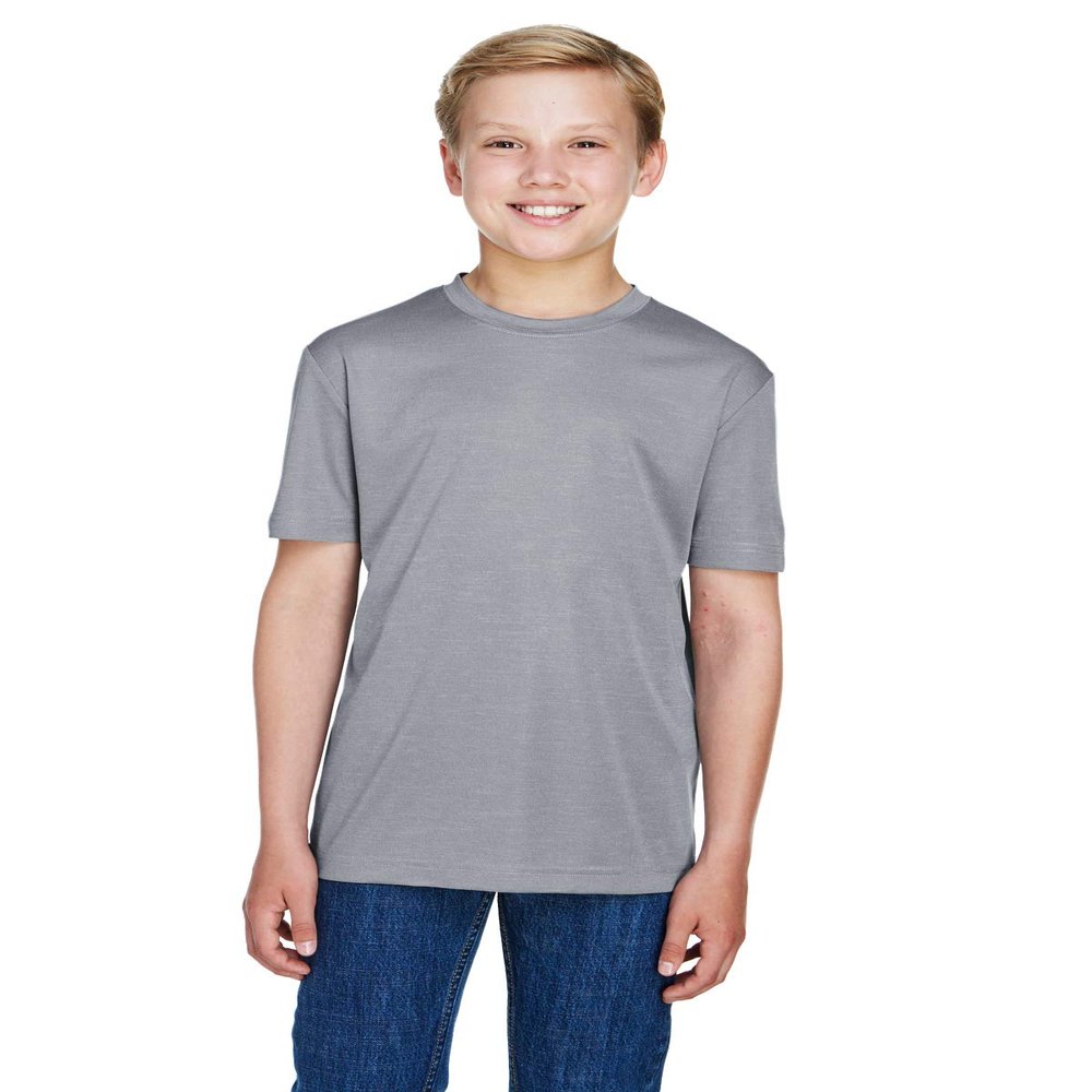 Team 365 Youth Sonic Heather Performance T-Shirt XL ATHLETIC HEATHER