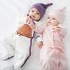 Babysoy Modern Single Knot Hat Beanie - Cotton Rayon from Bamboo Baby Cap (0-6 Months, Wineberry) view 3