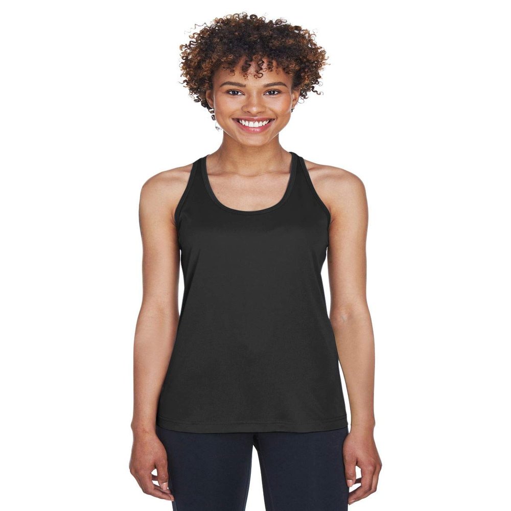 Team 365 Ladies' Zone Performance Racerback Tank XS BLACK