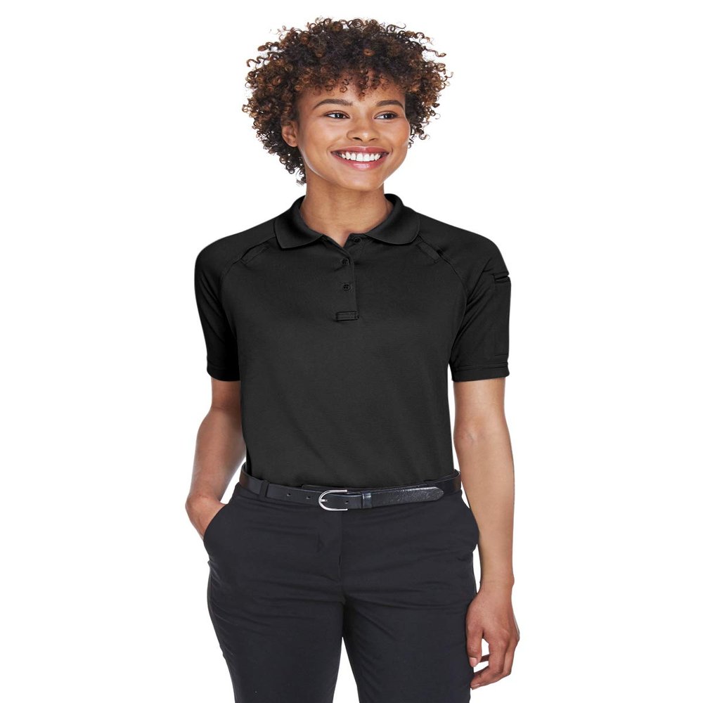 Harriton Ladies' Advantage Snag Protection Plus Tactical Polo L BLACK