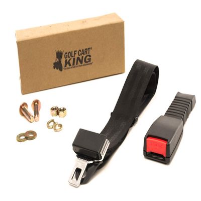 (1) Golf Cart NON-Retractable Strap Kit for Club Car, Yamaha, EZGO, and ATV
