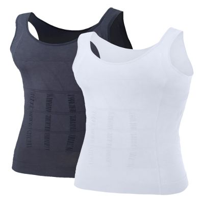 TOPTIE Mens Slimming Body Shaper Compression Shirt Shapewear Sculpting