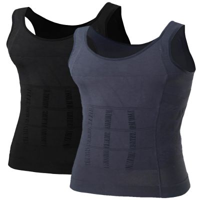 TOPTIE Mens Slimming Body Shaper Compression Shirt Shapewear Sculpting