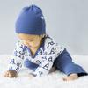 Babysoy Modern Single Knot Hat Beanie - Cotton Rayon from Bamboo Baby Cap (0-6 Months, Indigo) view 2