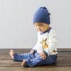 Babysoy Modern Single Knot Hat Beanie - Cotton Rayon from Bamboo Baby Cap (0-6 Months, Indigo) view 4