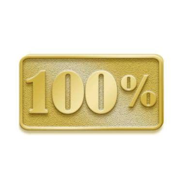 100% Effort Gold Chenille Pins - 100% Gold Lapel Pins 100 Pack