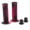 25NINE Ronin Grip with Flange - Flanged BMX Bike and Scooter Handlebar Grips with End Plugs - Pink/Black view 2