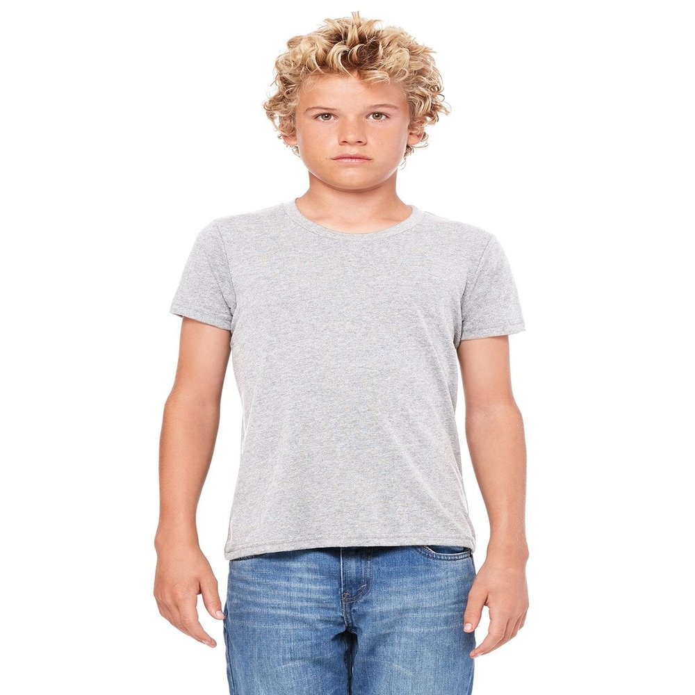 Bella Canvas Product of Brand Youth Jersey Short-Sleeve T-Shirt - Athletic Heather - L -, Instant Savings of 5% & More