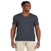 Adult Softstyle 4.5 oz. V-Neck T-Shirt (CHARCOAL S) view 1