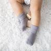 Babysoy Newborn Baby Girl Gripper Socks - Toddler Ankle Non-Slip Socks with Grips- Pack of 4s (0-6 Months, Blossom/Petal) view 4