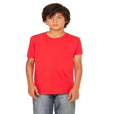 Bella Canvas Product of Brand Youth Jersey Short-Sleeve T-Shirt - RED - M -, Instant Savings of 5% & More