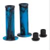 25NINE Ronin Grip with Flange - Flanged BMX Bike and Scooter Handlebar Grips with End Plugs - Blue/Black view 2