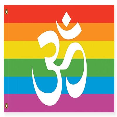 Resist United Hindu LGBTQ Pride Flag (5 x 3 ft)