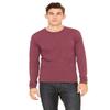 Bella Canvas Product of Brand Unisex Jersey Long-Sleeve T-Shirt - Maroon Triblend - 2XL - (Instant Savings of 5% & More) view 1