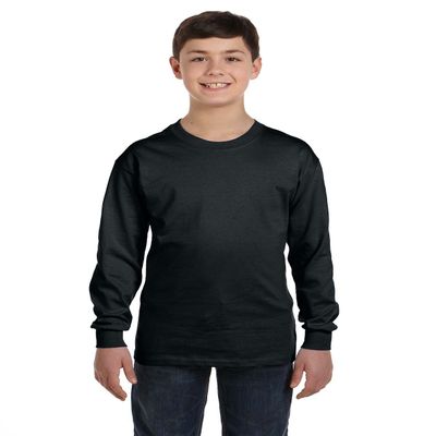 Product of Brand Gildan Youth 53 oz Long-Sleeve T-Shirt - Black - XS - (Instant Savings of 5% & More)