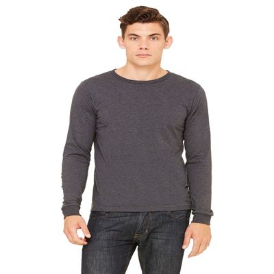 Bella Canvas Product of Brand Unisex Jersey Long-Sleeve T-Shirt - Dark Grey - XL - (Instant Savings of 5% & More)