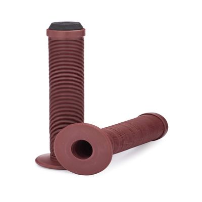 25NINE Ronin Grip with Flange - Flanged BMX Bike and Scooter Handlebar Grips with End Plugs - Brick