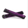 25NINE Ronin Grip Without Flange - Flangeless BMX Bike and Scooter Handlebar Grips with End Plugs - Purple/Black view 1