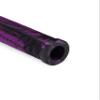 25NINE Ronin Grip Without Flange - Flangeless BMX Bike and Scooter Handlebar Grips with End Plugs - Purple/Black view 3