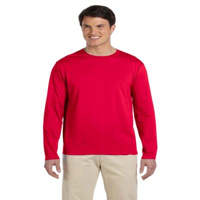 Adult Softstyle 4.5 oz. Long-Sleeve T-Shirt (CHERRY RED L)
