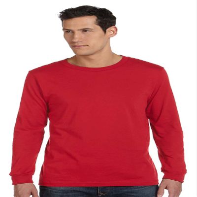 Bella Canvas Product of Brand Unisex Jersey Long-Sleeve T-Shirt - RED - M - (Instant Savings of 5% & More)