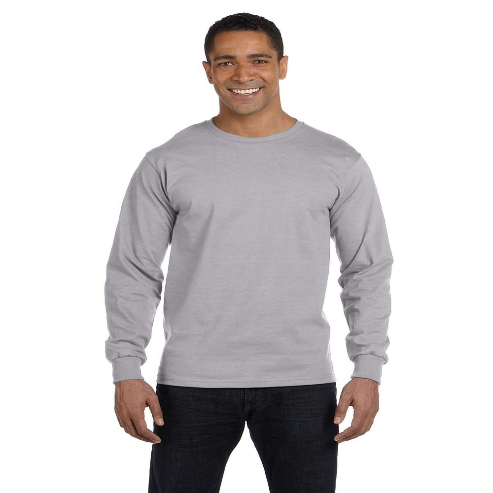 Product of Brand Gildan Adult DryBlend 56 oz, 50/50 Long-Sleeve T-Shirt - Sport Grey - S - (Instant Savings of 5% & More)