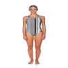 ARENA Blended Stripe Light Drop Back MaxLife One Piece Swimsuit, Black, 22 view 1