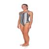 ARENA Blended Stripe Light Drop Back MaxLife One Piece Swimsuit, Black, 22 view 3