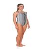 ARENA Blended Stripe Light Drop Back MaxLife One Piece Swimsuit, Black, 22 view 4