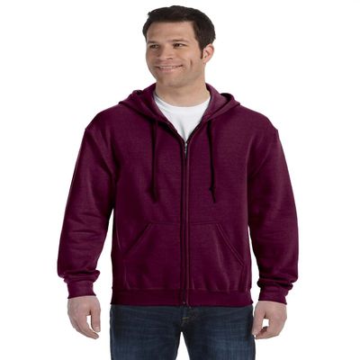 Product of Brand Gildan Adult Heavy Blend 8 oz, 50/50 Full-Zip Hood - Maroon - S - (Instant Savings of 5% & More)