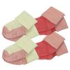 Babysoy Newborn Baby Girl Gripper Socks - Toddler Ankle Non-Slip Socks with Grips- Pack of 4s (12-24 Months, Blossom/Petal) view 1