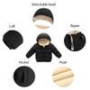 Kimjun Toddler Baby Hooded Down Jacket Boys Girls Kids Thicken Warm Winter Coat Outerwear 3-4t Black view 4