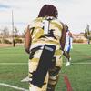 Battle Youth Football Player Towel White, One Size view 4