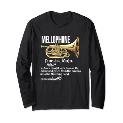 Mellophone Definition Marching Band Music Musician T-Shirt
