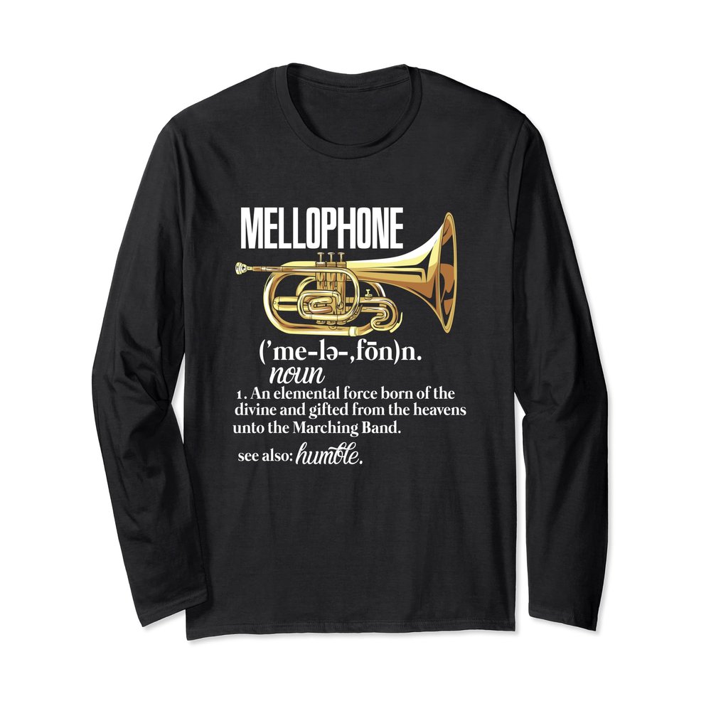 Mellophone Definition Marching Band Music Musician T-Shirt