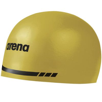Arena 3D Soft USA Unisex Adult Silicone Swim Cap for Men and Women Swimming Pool Practice and Racing Swim Kit, Yellow, Large