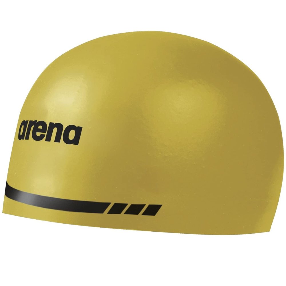 Arena 3D Soft USA Unisex Adult Silicone Swim Cap for Men and Women Swimming Pool Practice and Racing Swim Kit, Yellow, Large