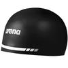 Arena 3D Soft USA Unisex Adult Silicone Swim Cap for Men and Women Swimming Pool Practice and Racing Swim Kit, Black, Medium view 1