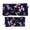 LABANCA 2 Pack Mom and Daughter Floral Print Elastic Cloth Hairbands Bandana Bow Head Band Wrap (Color 2) view 1