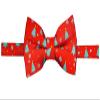Retreez Christmas Tree and Snowflakes Pattern Woven Microfiber Pre-tied Boy's Bow Tie - Red - 24 months - 4 years view 1