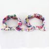 LABANCA 2 Pack Mom and Daughter Floral Print Elastic Cloth Hairbands Bandana Bow Head Band Wrap (Color 1) view 3
