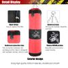 VGEBY 3+1 Pouching Bag, Empty Chain Hollow Hanging Taekwondo Boxing Bag Training Fitness Pouch Sand Bag Indoor/Garden Heavy Bag for Kickboxing Muay Thai(Red-1m) Martial Arts Supplies view 2