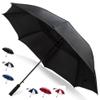 68 Inch Golf Umbrella (Black, 2-Pack) Black Umbrella Beach Umbrella Windproof Golf Umbrella Windproof Large 68 Inch Sun Umbrella for Chair view 1
