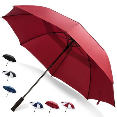 68 Inch Golf Umbrella (Red, 2-Pack) Womens Umbrella Wind Resistant Umbrella Umbrellas for Women Windproof Bagboy Accessories