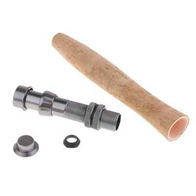 B Baosity Cork Fly Fishing Rod Handle Grip with Reel Seat for Rod Building or Repair, Model 1