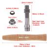 B Baosity Cork Fly Fishing Rod Handle Grip with Reel Seat for Rod Building or Repair, Model 1 view 3