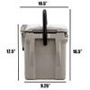 Fatboy 10QT Rotomolded Cooler Chest Ice Box Hard Lunch Box (Coral) view 4